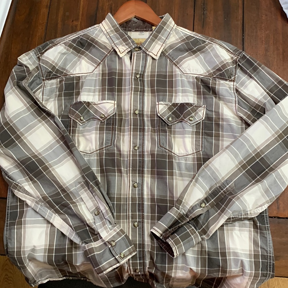 Western Cut Dress Shirt 2x-Tall